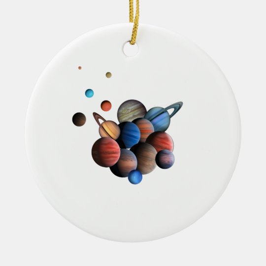 Planet Julgransprydnad Keramik