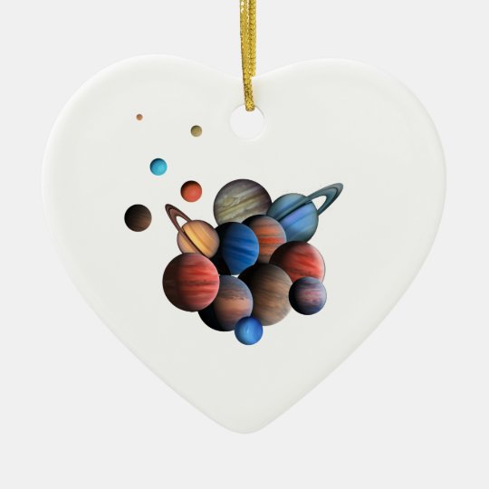 Planet Julgransprydnad Keramik