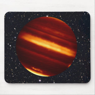 Planet Jupiter i infrarött ljus med Starry Himlar Musmatta