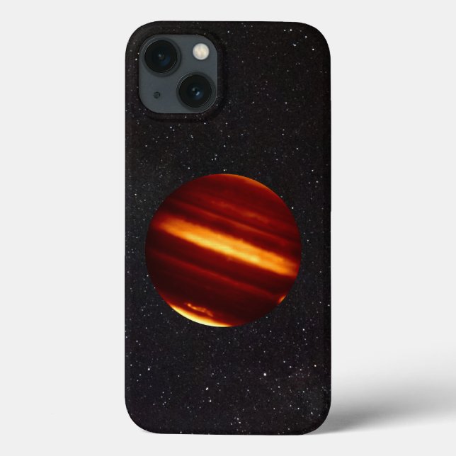Planet Jupiter i infrarött ljus med stjärnhimmel (Baksida)