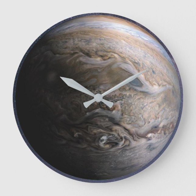 Planet Jupiter Large Clock Stor Klocka (Framsida)
