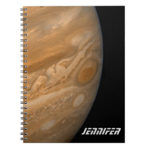 Planet Jupiter och Underbar Red Spot Anteckningsbok