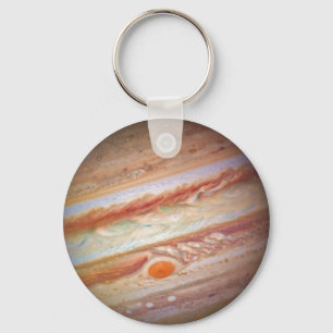 PLANET JUPITER - rött fläckhuvud på ~ (för sol Nyckelring