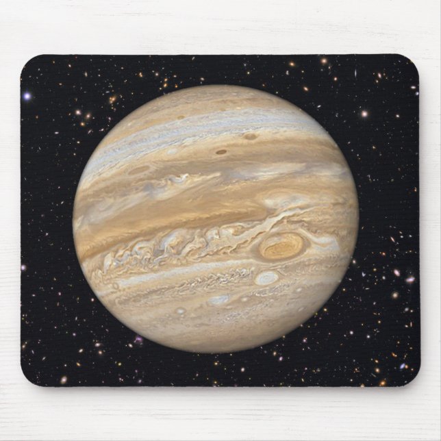 Planet Jupiter Starry Himlar Musmatta (Framsidan)