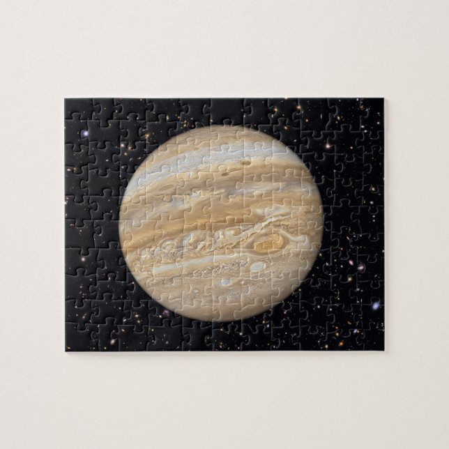 Planet Jupiter Starry Himlar Pussel (Horisontell)