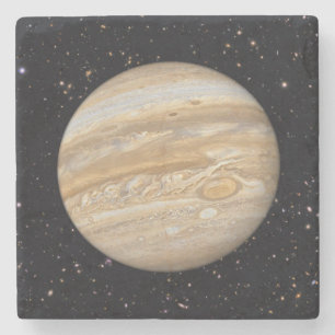 Planet Jupiter Starry Himlar Stenunderlägg