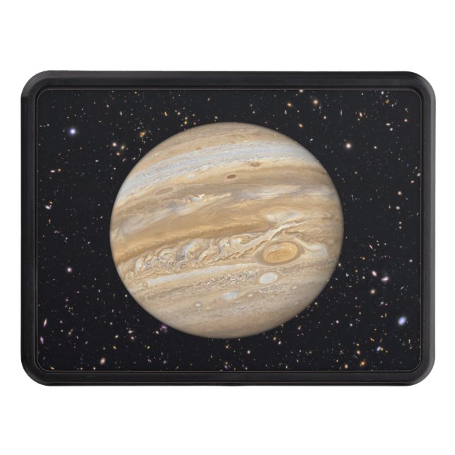 Planet Jupiter Starry Himlar Trailer Hitch Cover Skydd För Dragkrok (Framsidan)
