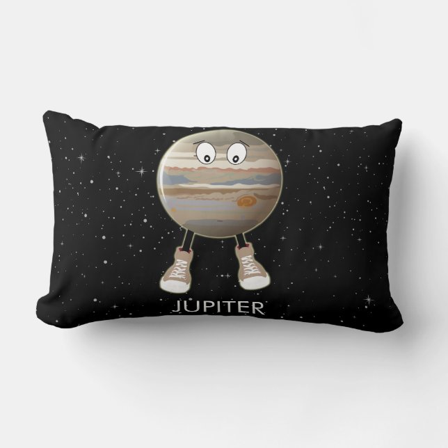 Planet Jupiter & Stars Lumbarkudde (Framsida)