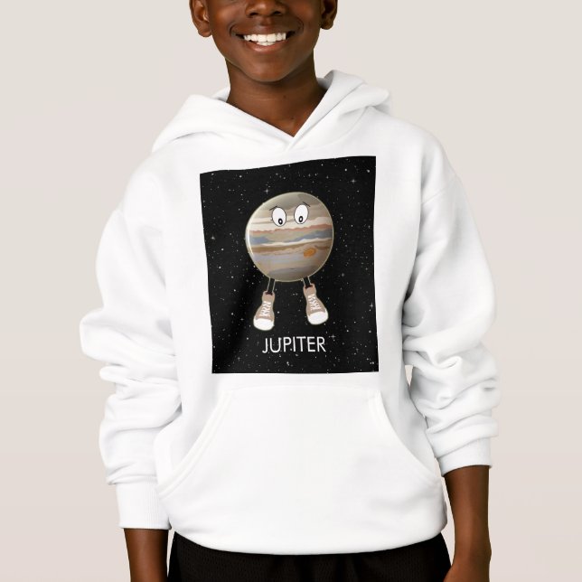 Planet Jupiter & Stars T Shirt (Framsida)