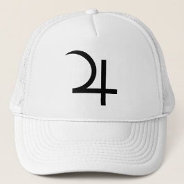 Planet Jupiter Symbol (svart) Keps