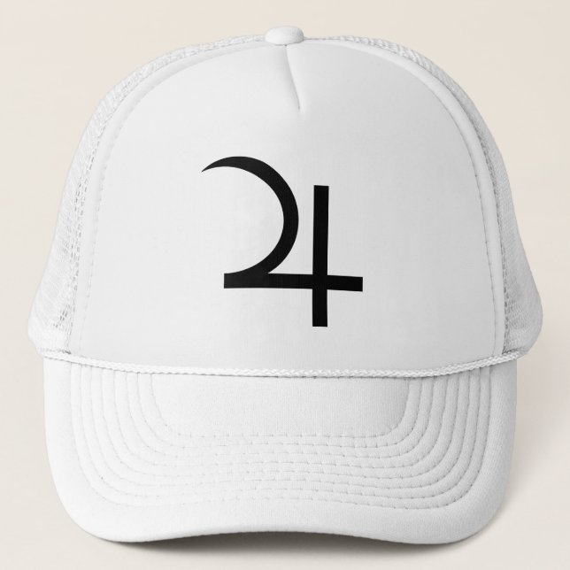 Planet Jupiter Symbol (svart) Keps (Framsida)