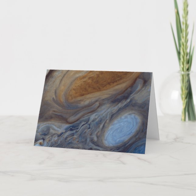 Planet Jupiter Underbar Red Spot Helgkort (Framsida)