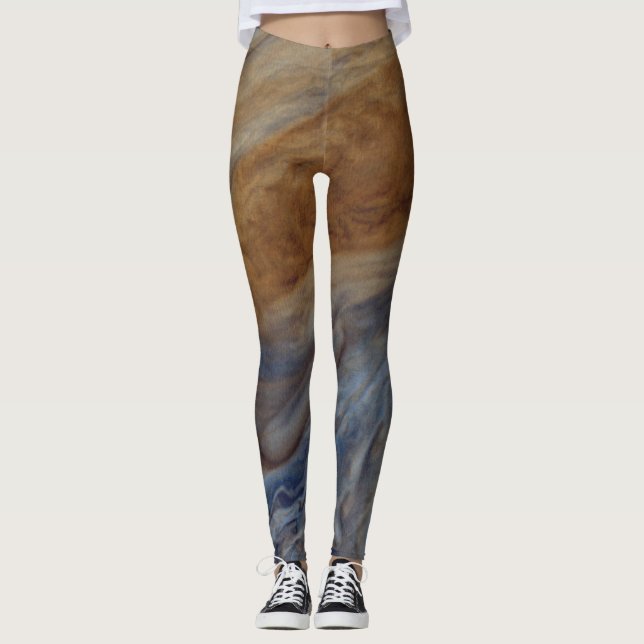 Planet Jupiter Underbar Red Spot Leggings (Framsida)