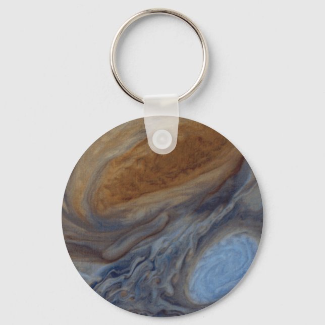 Planet Jupiter Underbar Red Spot Nyckelring (Framsida)
