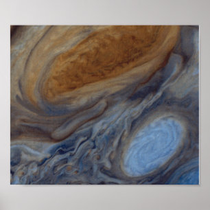 Planet Jupiter Underbar Red Spot Poster