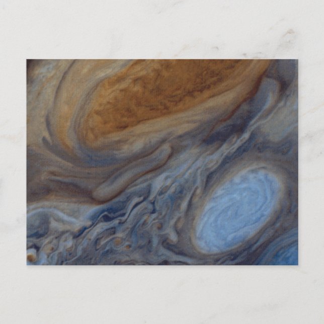 Planet Jupiter Underbar Red Spot Vykort (Framsida)