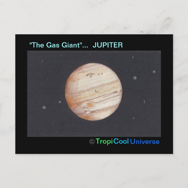 Planet JUPITER vykort (Framsida)