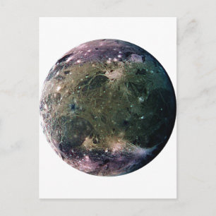 PLANET JUPITERS MÅNE GANYMEDE (solsystem) ~ Vykort