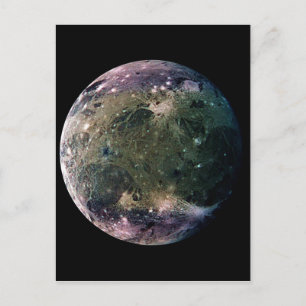 PLANET JUPITERS MÅNE GANYMEDE (solsystem) ~ Vykort