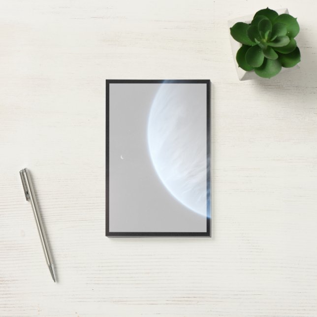 Planet K2-18b, värdstjärna och tillhörande plan. Post-it Block (Kontor)