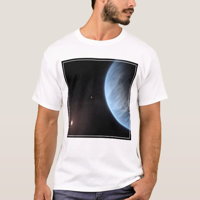 Planet K2-18b, värdstjärna och tillhörande plan. T Shirt (Framsida)