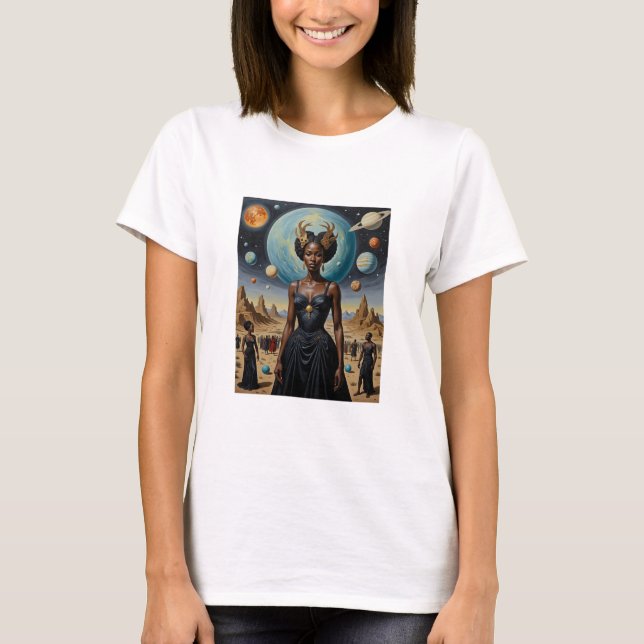 Planet Krona Cosmic Queen Shirt T Shirt (Framsida)