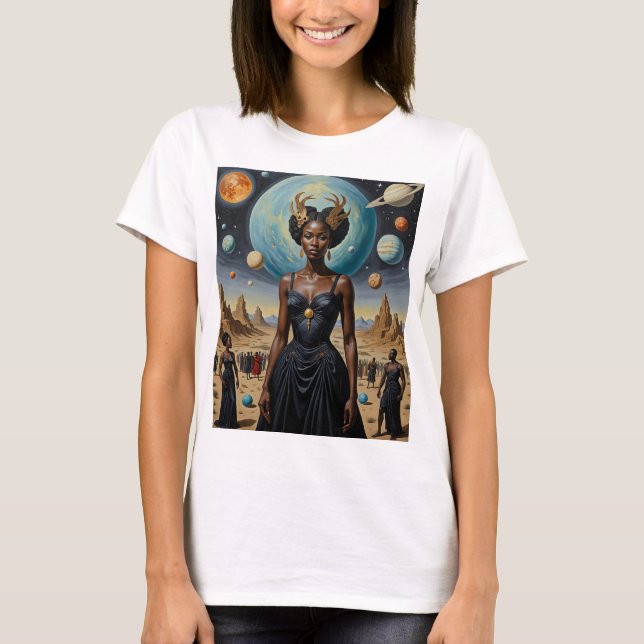 Planet Krona Cosmic Queen Shirt T Shirt (Framsida)