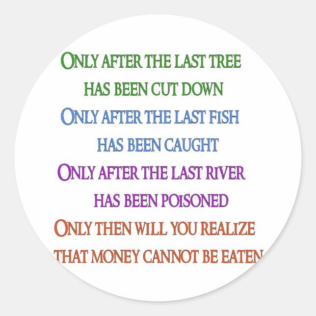 Planet Lament Runt Klistermärke (Framsida)