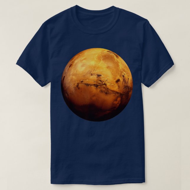 Planet Mars Astronomy Space Science T Shirt (Design framsida)