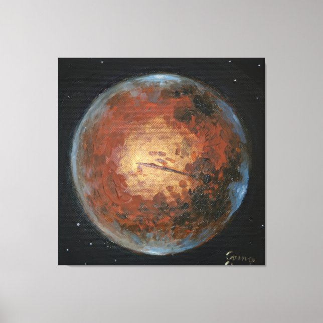 Planet Mars Canvastryck (Framsida)