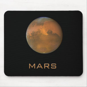 Planet Mars Fullt Orange View Mousepad Musmatta