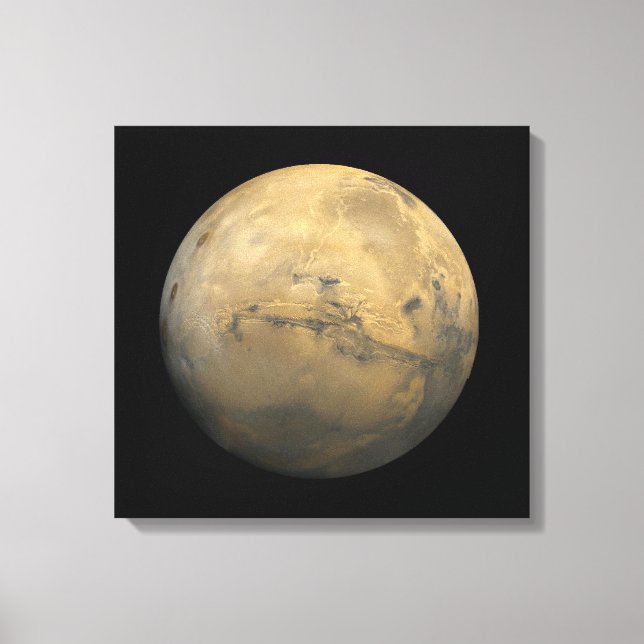 Planet Mars i solsystemet NASA Canvastryck (Framsida)
