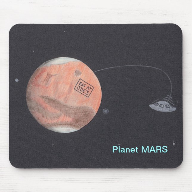 Planet MARS mousepad Musmatta (Framsidan)