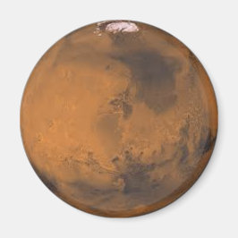 Planet Mars Refrigerator eller Locker Magnet