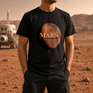 Planet Mars Roligt T Shirt