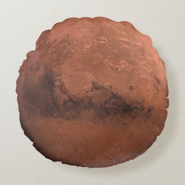 Planet Mars Round Pillow Rund Kudde (Framsidan)