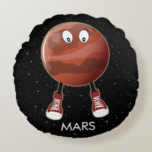 Planet Mars & Stars Rund Kudde
