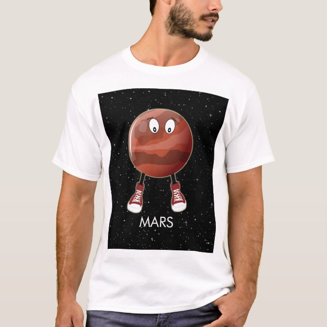Planet Mars & Stars T Shirt (Framsida)