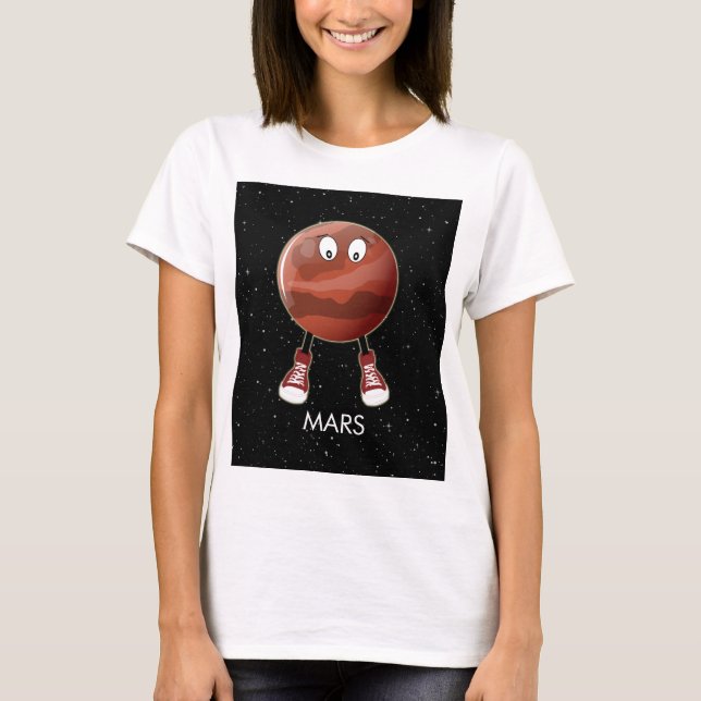Planet Mars & Stars T Shirt (Framsida)