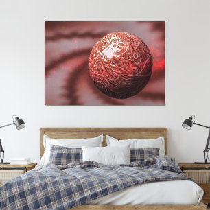 Planet Mars. Utomvy. Canvastryck