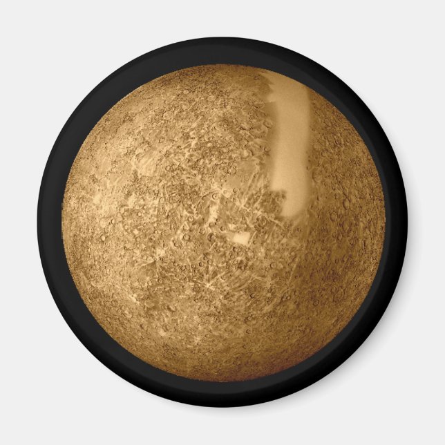 Planet Mercury Astronomy Collector Magnet (Framsidan)