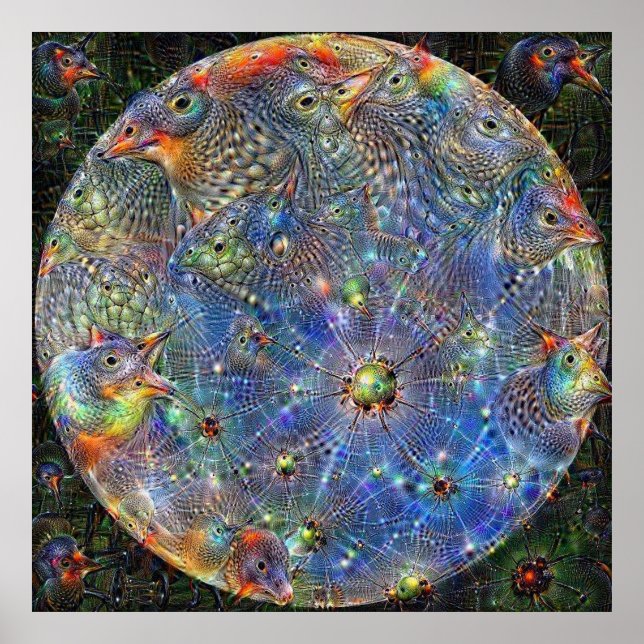 Planet Mercury Deep Dream Poster (Framsidan)