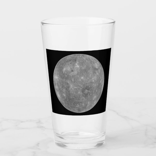 Planet Mercury Glaskopp (Framsida)