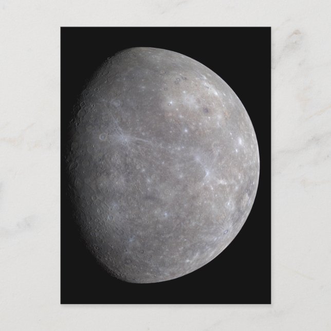Planet Mercury i rymden Vykort (Framsida)