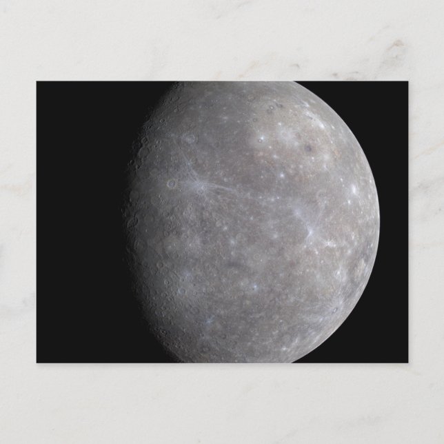 Planet Mercury i rymden Vykort (Framsida)
