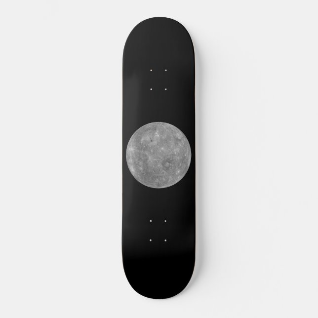 Planet Mercury Mini Skateboard Bräda 18,5 Cm (Framsida)