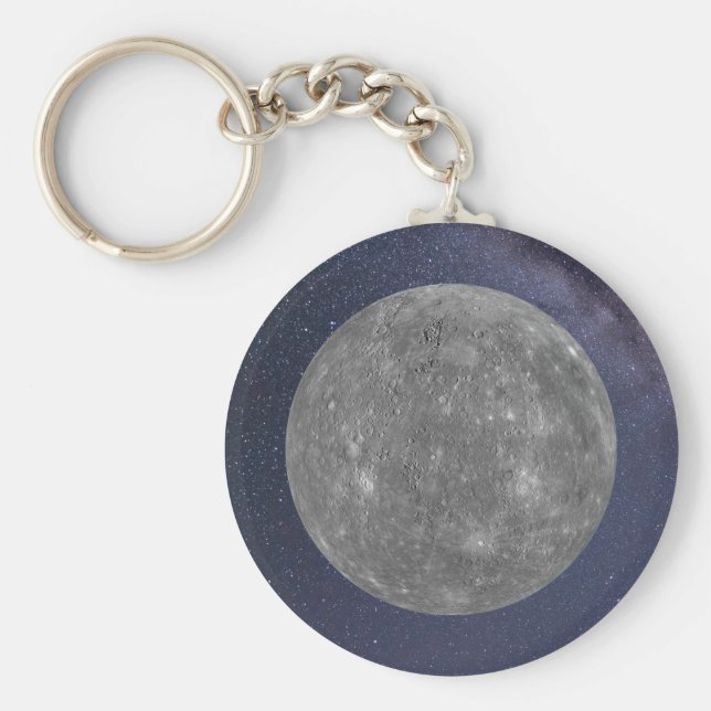 Planet Mercury Nyckelring (Framsidan)