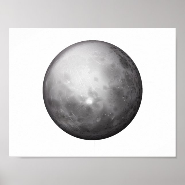 Planet Mercury Space Astronomy Poster (Framsidan)
