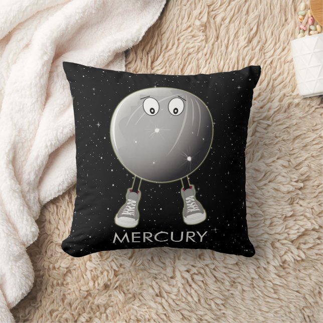 Planet Mercury & Stars Kudde (Filt)