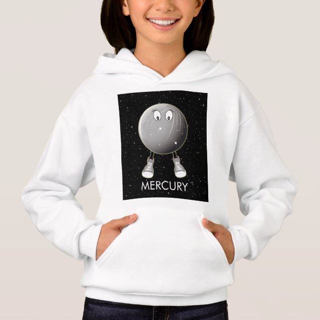 Planet Mercury & Stars T Shirt (Framsida)